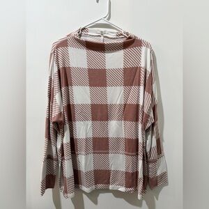 Maurices Checkered Mock Neck Sweater